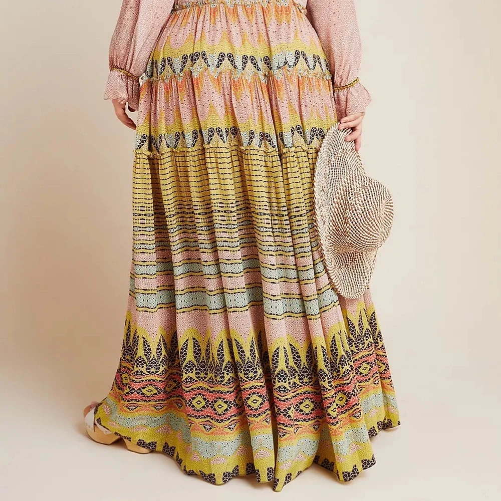 Anthropologie Bhanuni by Jyoti Giorgia Embroidered Maxi Dress NWOT - Picture 5 of 12